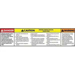 D-136 DANGER CAUTION WARNING