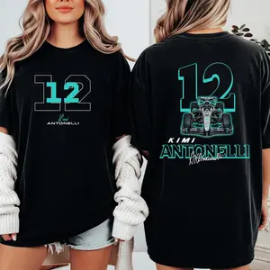 Kimi Antonelli Shirt, Antonelli Racing Tee, Vintage Racing T-Shirt, Motorsport Fan Gift, Motorsport Graphic Tee