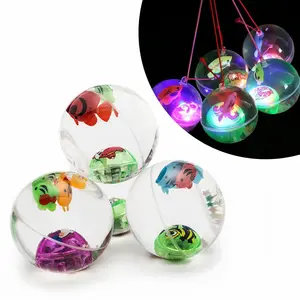LED Light-Up Bouncing Ball for Kids, High-Bounce Ball with Flashing Colorful Lights for Indoor and Outdoor Play, Encourages Active Movement and Hand-Eye Coordination, Fun Sensory Toy for Children's Recreation and Motor Skill Development