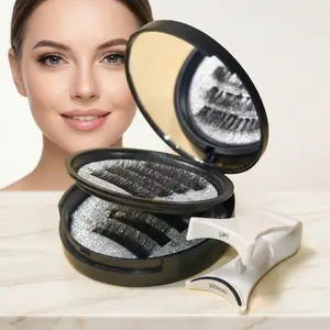 Soft Magnetic Eyelashes All-in-One Box,  Magnetic Eyelash Extensions, Waterproof, Reusable, Glue-Free, Eyeliner-Free Makeup 8-16mm