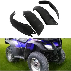 Fender Flares Kit Compatible with 2004-2007 Honda TRX350 TM FM FE TE / TRX400 FA FGA Rancher Fender Flaps Kit Mud Guards Front & Rear Black 4 Pcs