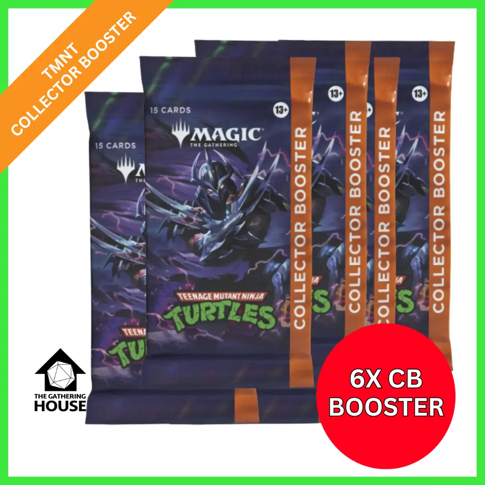 1X, 3X, or 6X Collector Booster Pack - Teenage Mutant Ninja Turtles (TMT) -  MTG - Magic the Gathering - TikTok Shop