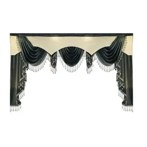 Solid Color Curtain Valance, 1 Count Minimalist European  Style Curtain,  Household Decor for Living Room, Bedroom, Balcony, Hotel, Window Decorations Supplies