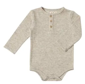 Me & Henry Aynor Heathered Onesie | Soft & Cozy Onesie | Neutral Onesie