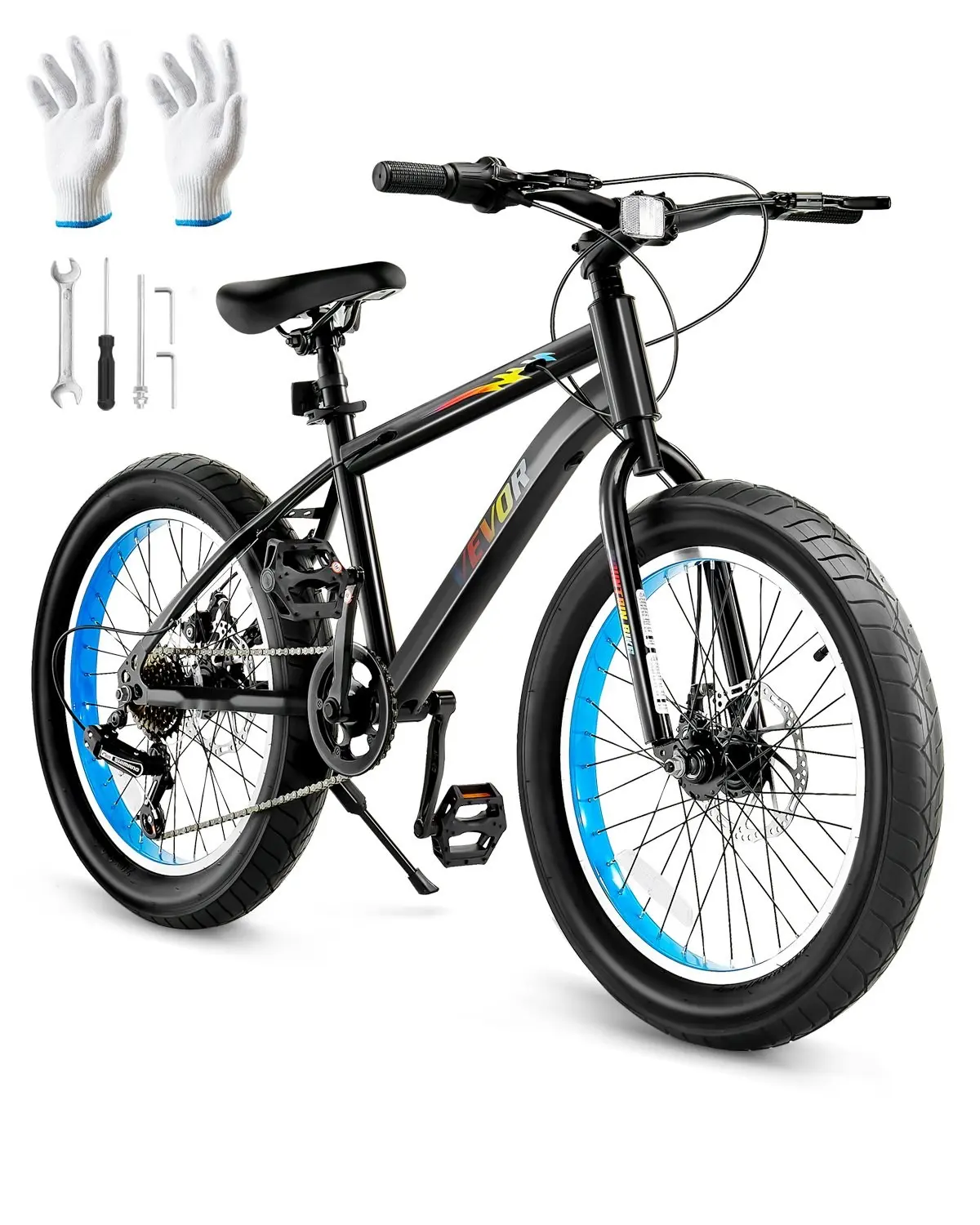 20-Inch Mountain Bike MTB Bicycle With Shimano 7-Speed Drivetrain, Carbon Steel Frame, Dual Disc Brakes, Reliable Trail Ready Performance For Everyday Commute And Recreational Riding, Alloy Components, Ergonomic Handlebars