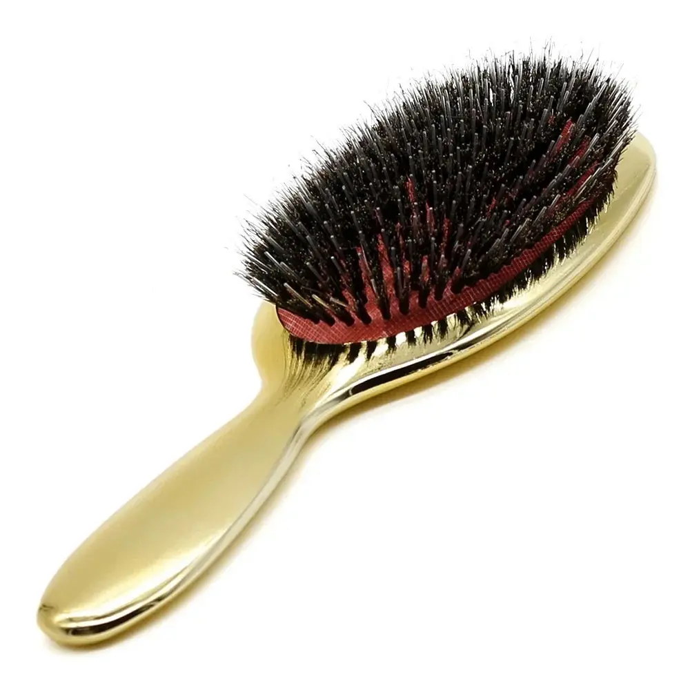 Anti-static Hair Brush Paddle Massage Hair Extension Brush Professional Detangle Natural Bristle Cushion Nylon Brush Comb for Long Thick Wavy Hair Detangling Hair Brush Anti Static Hairbrush