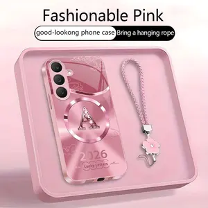 Suitable for [Galaxy S25 Fe] high-end MagSafe phone case，Features a magnetic attachment function，features magnetic attachment; includes a free lanyard.YM99