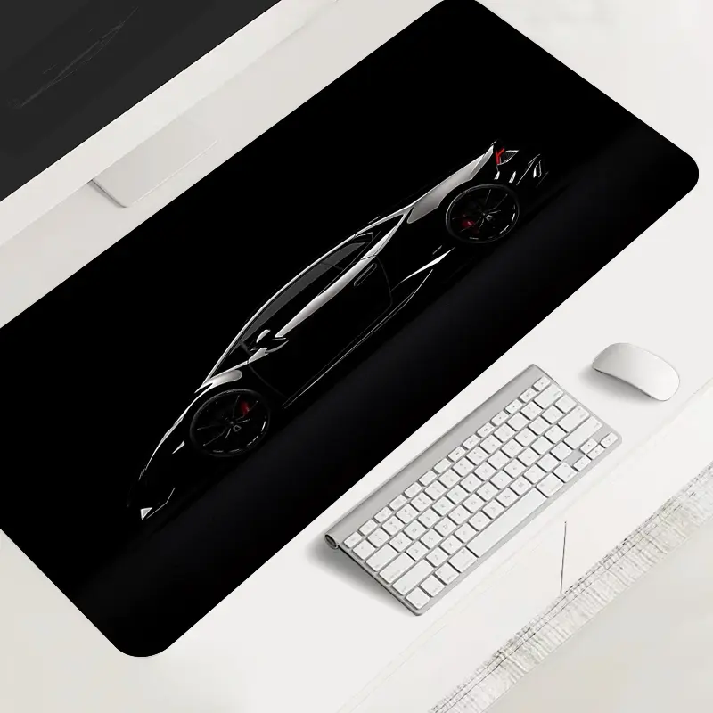 Extra large racing mouse pad, sleek automotive design, high-speed theme, anti-slip rubber lock edge high-definition printing, suitable for computers, laptops, offices, homes, Gaming Mousepad