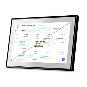 Digital Calendar, 15.6inch Smart WiFi Digital Calendar&Chore Chart, 1920 * 1080 IPS Touch Screen HD Display for Family Schedules, Wall-Mounted, Share Moments Instantly from Anywhere,(2G+32G)