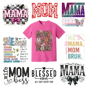 Mom Boss Gang Sheet 10 Premium Quality DTF Heat Transfer Prints DIY 24x56"