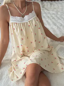 Laluz Boutique Romantic Embroidered Lace Ruffled Slip Dress Y2K Boho Fairycore Aesthetic Summer Outfit Date Night Beach Vacation