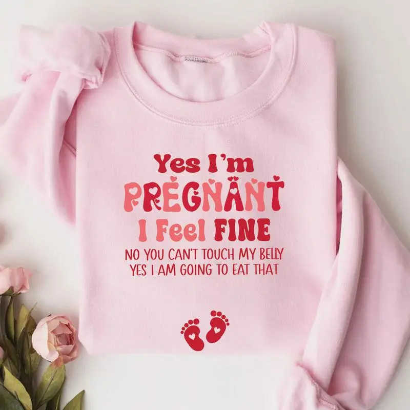 Yes, I’m Pregnant Short Sleeve T-Shirt, Maternity Sweatshirt, Fun and Bold Style for Expecting Moms