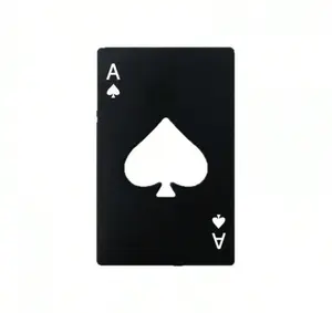 Ace Of Spades Credit Card Bottle Opener Creative Playing Card Shaped Stainless Steel Household Tool Bottle Opener