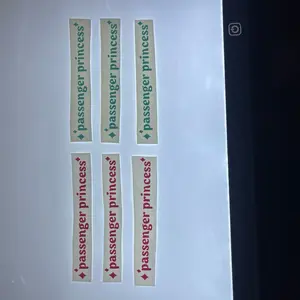 Passenger Princess Mirror Sticker for Car Exterior Accessories