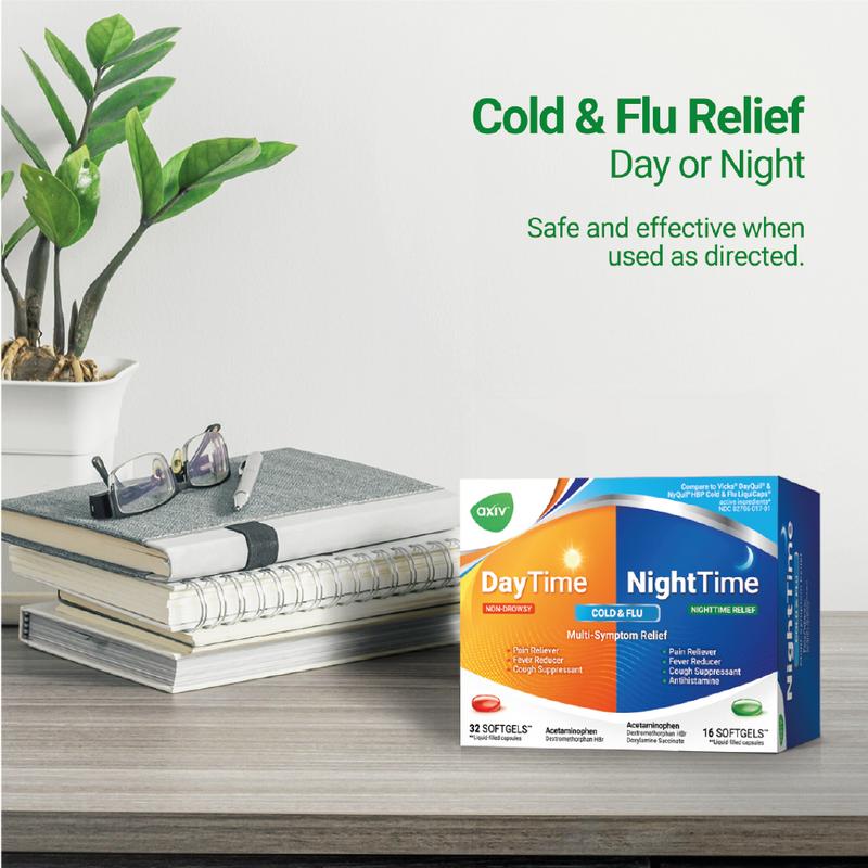 AXIV PACK: SINUS SEVERE 24 (1 BOX) + DAY & NIGHTIME 48 (1 BOX) Healthcare Vitamin