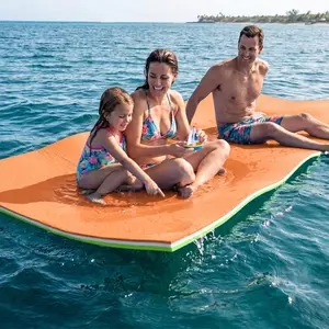 Oversized Lily Pad Floating Mat, 3 Layer 10'/12'/18' Floating Water Mat,Ocean, Beach, River, Pool, Floating Mat for Water Recreation and Relaxing
