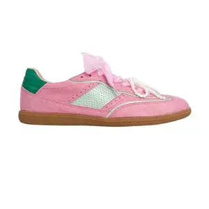Shu Shop Womens Sophie Lace Up Sneakers Shoes Casual - Pink