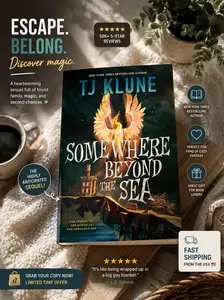 Somewhere Beyond the Sea by TJ Klune Paperback – Cerulean Chronicles Book 2, Cozy Fantasy Novel, BookTok Fantasy Read