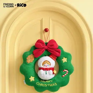 [FINDING UNICORN] RiCO Christmas wreath-snowman Cute Figures Collectible Toys Birthday Gifts HQYU9MHBF4