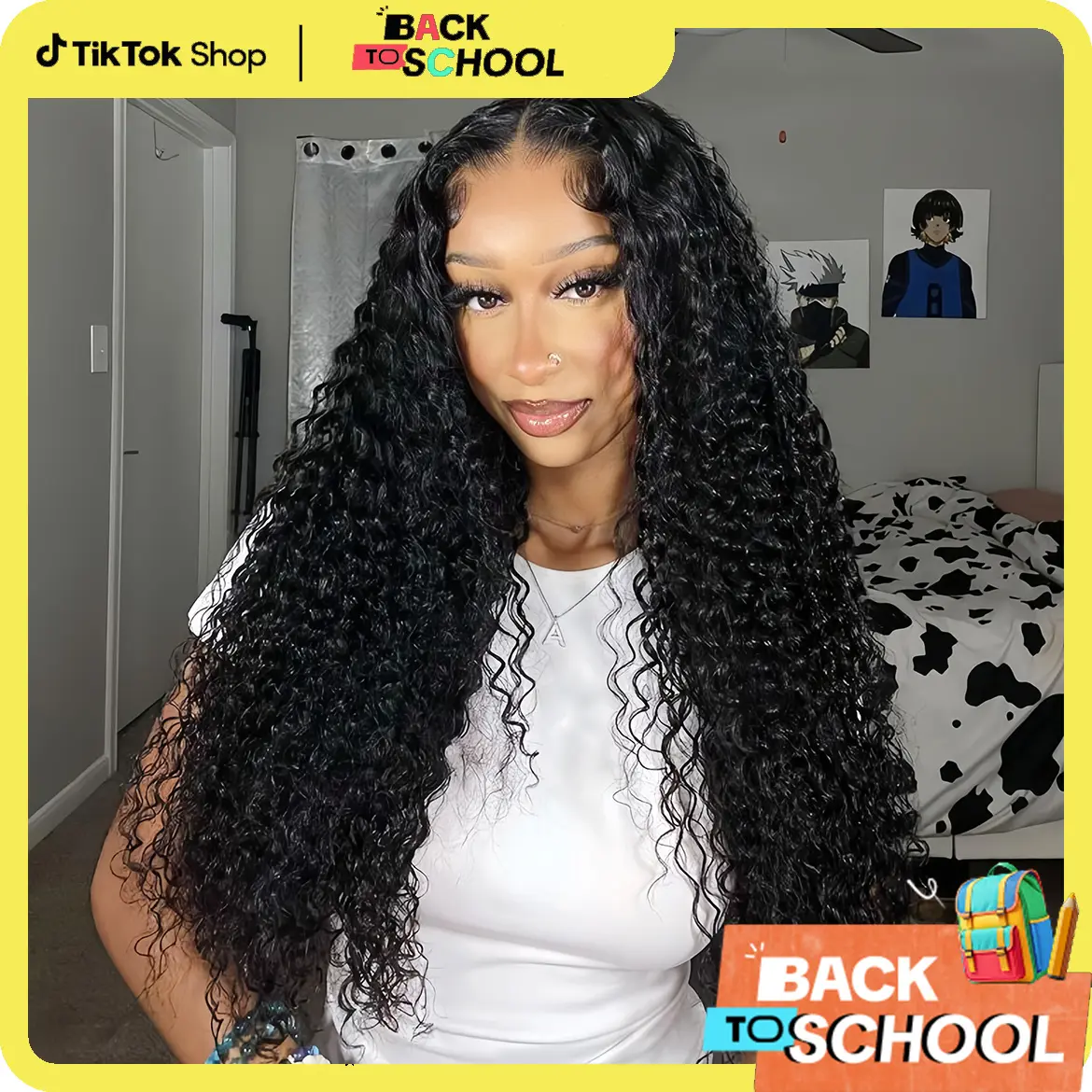 CheetahBeauty 13×6 HD Transparent Lace Front Deep Wave Wig Human Hair Pre Plucked Pre Cut Deep Wave Wig for Black Women #TikTokShopBackToSchool