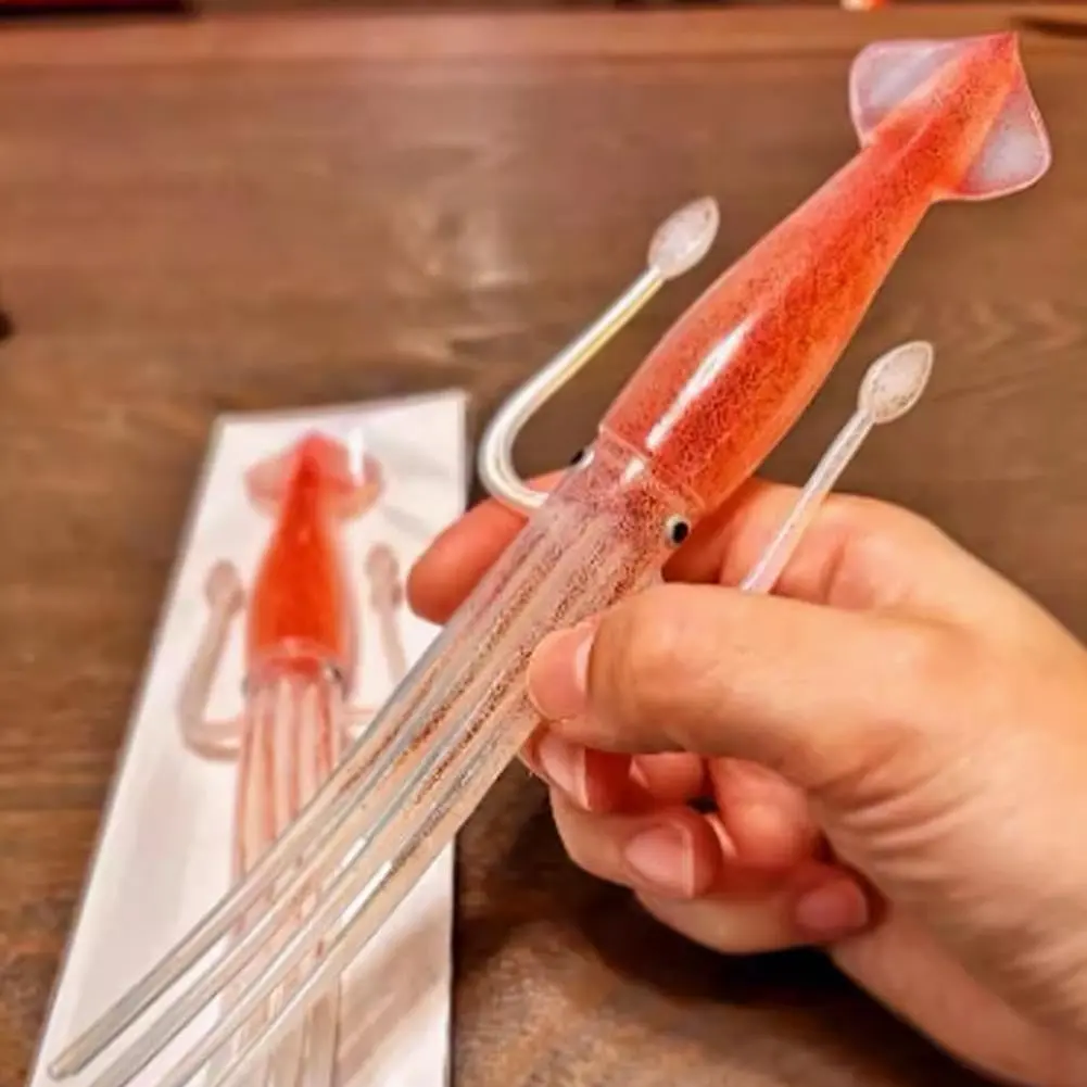 Squid Shaped Noodle Fork, 1 Count Heat-resistant Silicone Pasta Fork, Cute Cooking Tool, Multi-purpose Fork for Ramen/Pasta/Salad, Home Kitchen Use, Utensils, Kitchenware, Cooking Accessories