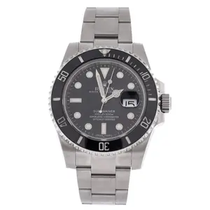 Pre-owned Rolex Oyster Perpetual Submariner Date Automatic Watch Stainless Steel and Cerachrom 40 by Rebag