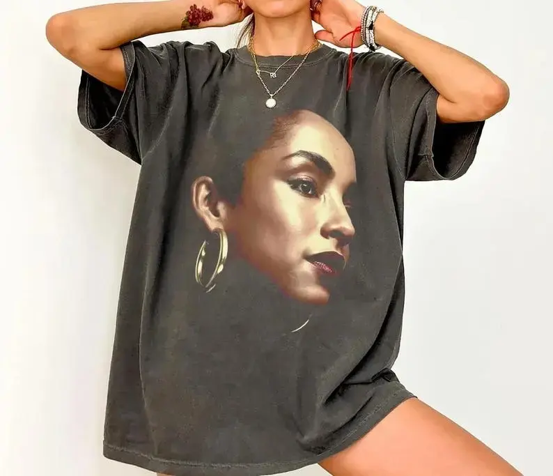Vintage Sade 90s Graphic Tee, Gift For Men Fit Oversized Streetwear Clothes Love Cotton