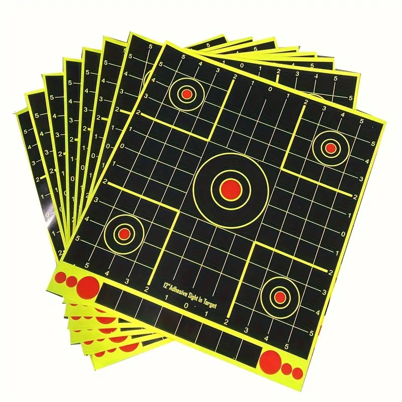 Hunting Reactive Splatter Targets - High-Visibility Paperboard Silhouette Flat Sheets, 10/20/30/60 Packs for Marksmanship Training & Target Practice, No