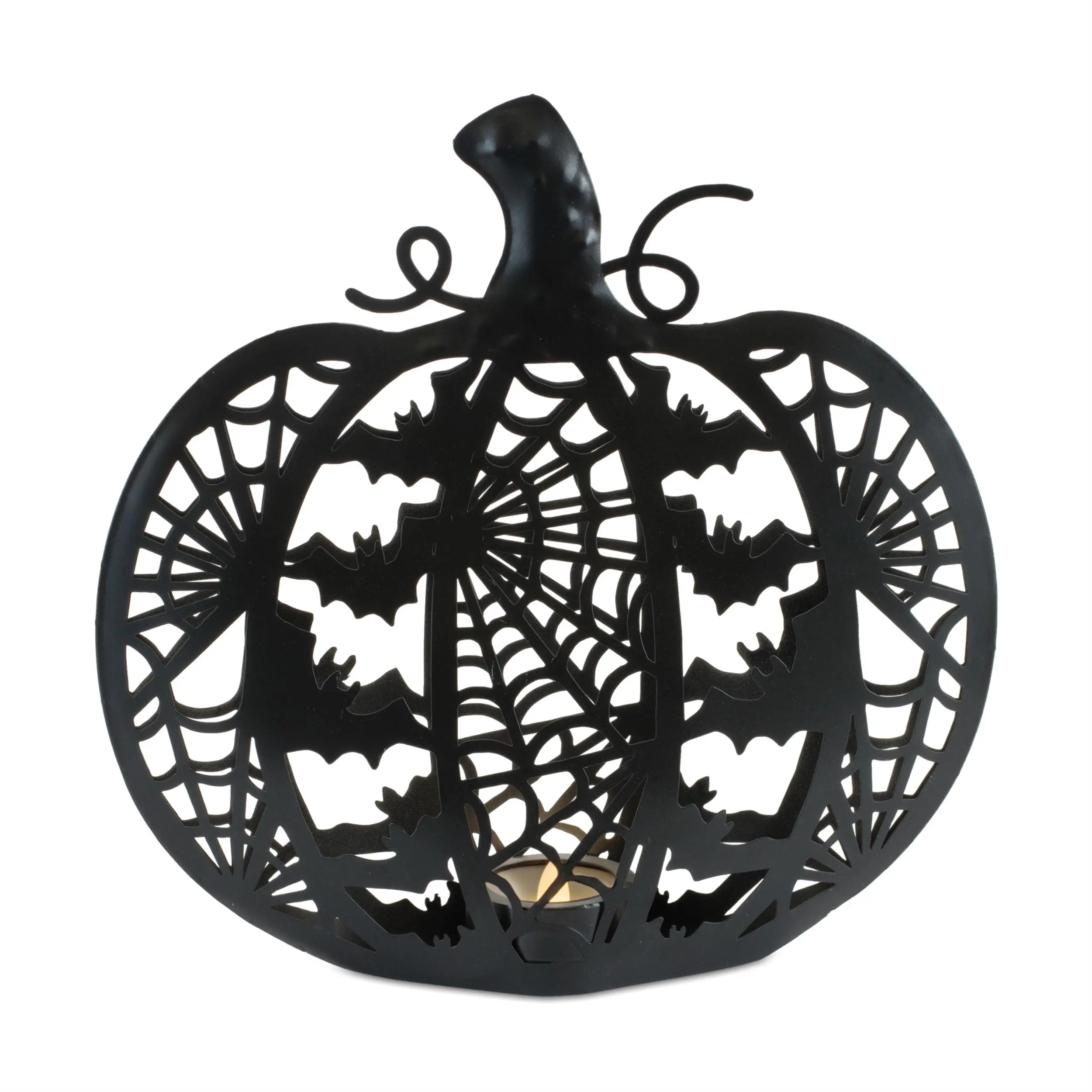 LED Cutout Pumpkin with Remote 12"H