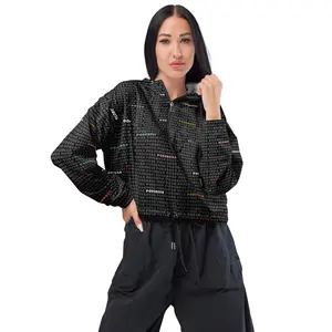 All-Over Print Women’s Cropped Windbreaker