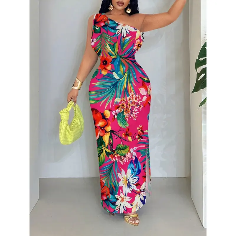 sachin and babi light blue dress Amanda Knit Maxi Dress Hot Pink