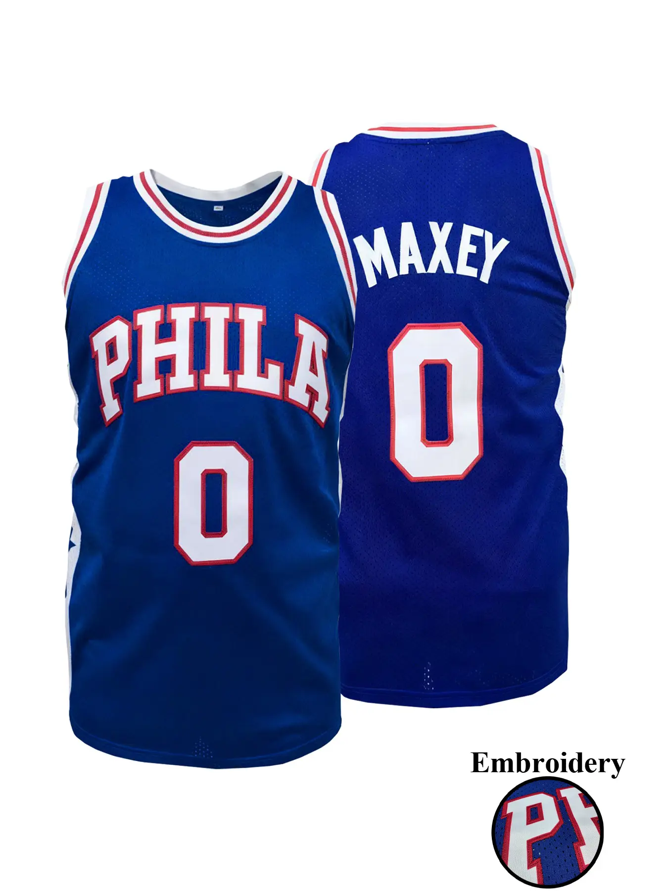 Men's Letter & Figure Embroidered Crew Neck Basketball Jersey, Loose Casual Breathable Sleeveless Sports Jersey for Outdoor Training, Embroidered Basketball Jerseys