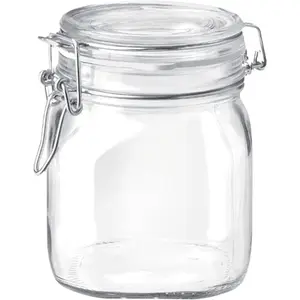 SYNCHKG009319 B0727PL21D Fido Glass Canning Jar Italian.75, Clear