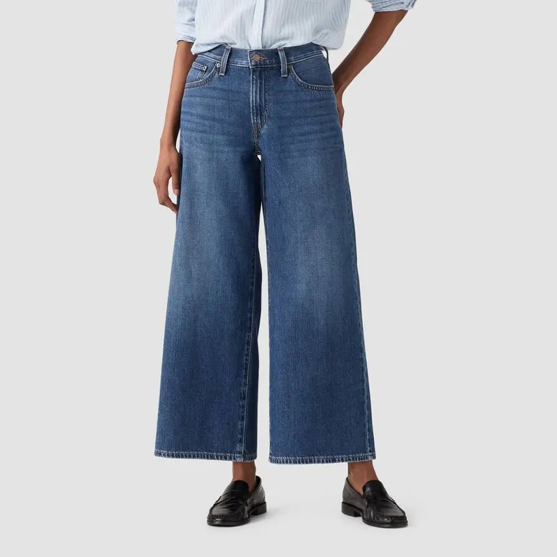 Levi's Women's Middy Wide Leg Ankle Jeans