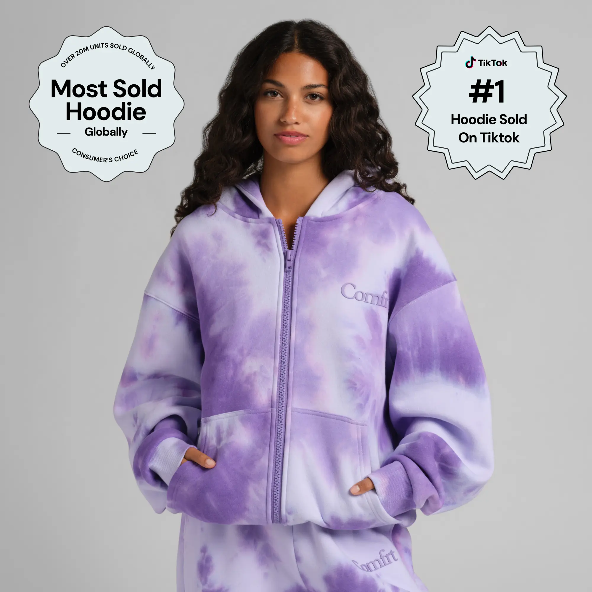 Comfrt | Minimalist Zip Hoodie | Colorful Slightly Weighted Full Zip Hoodie Comfrt | Minimalist Zip Hoodie | Colorful Slightly Weighted Full Zip Hoodie