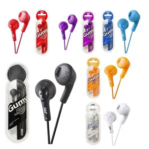 JVC Gummy Earphones Wired In-Ear Soft Rubber Body 16ohms 15-20000Hz for Music Listening Only