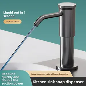 Universal Kitchen Sink Soap Dispenser Dishwashing Liquid Pump Press Detergent Extender Tube Faucet Mounted Pump Head