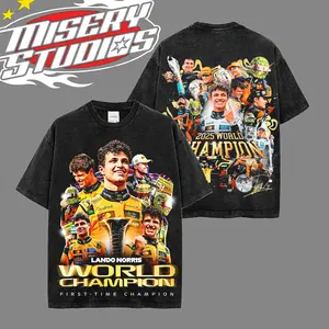 Lando Norris World Champion 2025 Shirt Premium Acid Wash Cotton, Last Lap Lando Fans, LN4 Shirt, F1 Fans, Vintage Motorsport Shirt, Motor Speed Racing Sportbike Graphic Merch