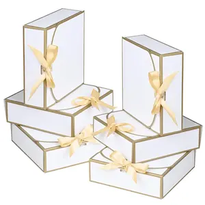 10 Pack Small Gift Boxes, Edge, with Ribbon, Gift Box Design, Perfect for Gifts Birthday Wedding Party Valentine's Day Mother's Day Packaging