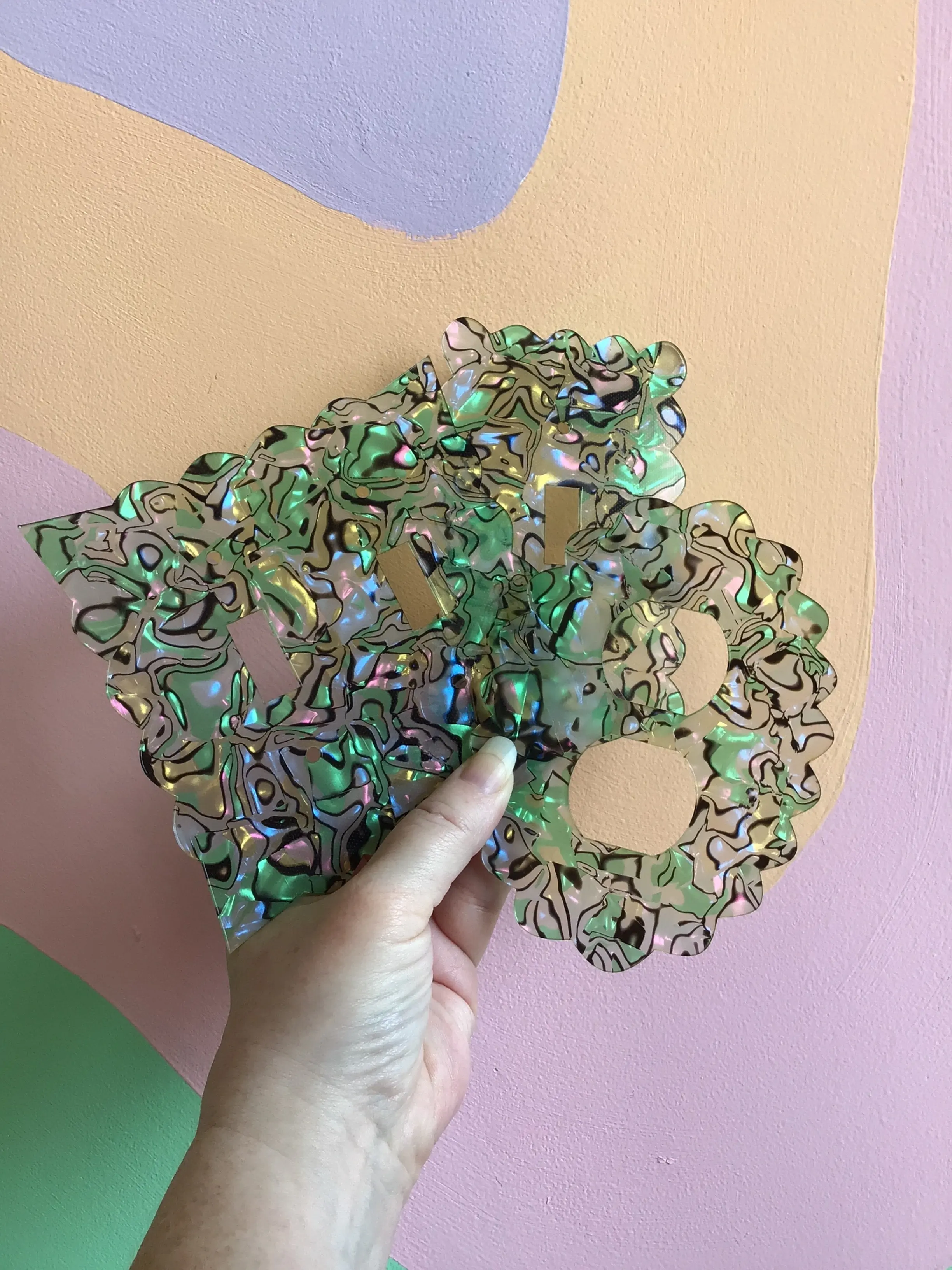 Green Abalone Outlet Covers