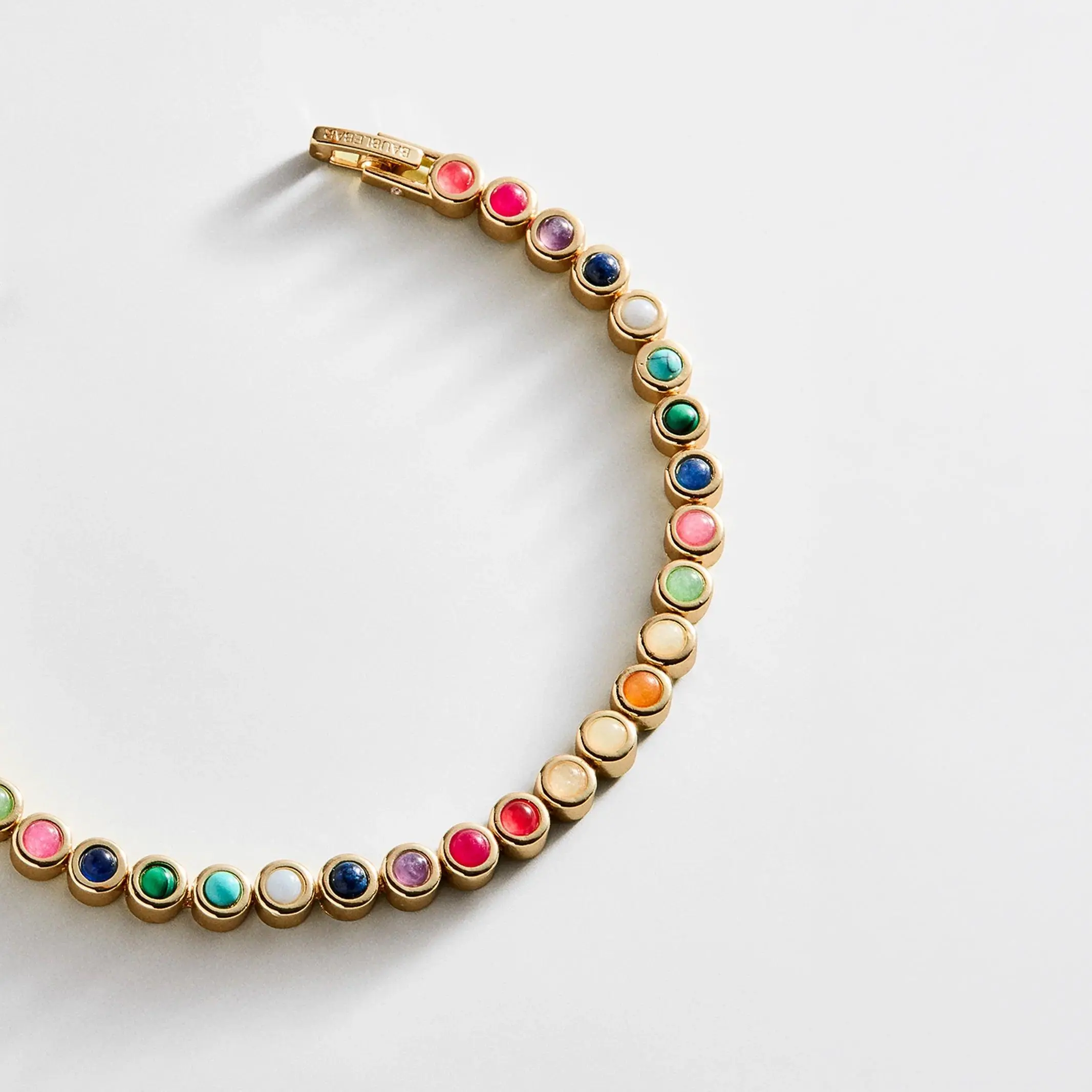 Nina Semi-Precious Bracelet - Gold/Multi Nina Semi-Precious Bracelet - Gold/Multi