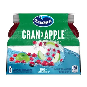Ocean Spray Cran-Apple Cranberry Apple Juice Drinks, 10 Fl Oz (Pack of 6)
