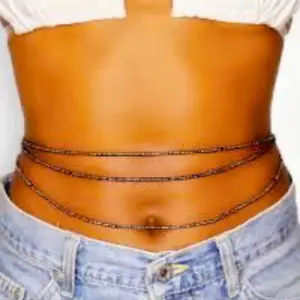 COFFEE COPPER WAIST BEADS