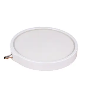 Aqua Dream 8-Inch White Carborundum Air Stone Disc Diffuser for Pond Fish Tank, High-Quality Aquarium Air Pump Accessory, Perfectly Sized Bubbles for Healthier Water, Classic
