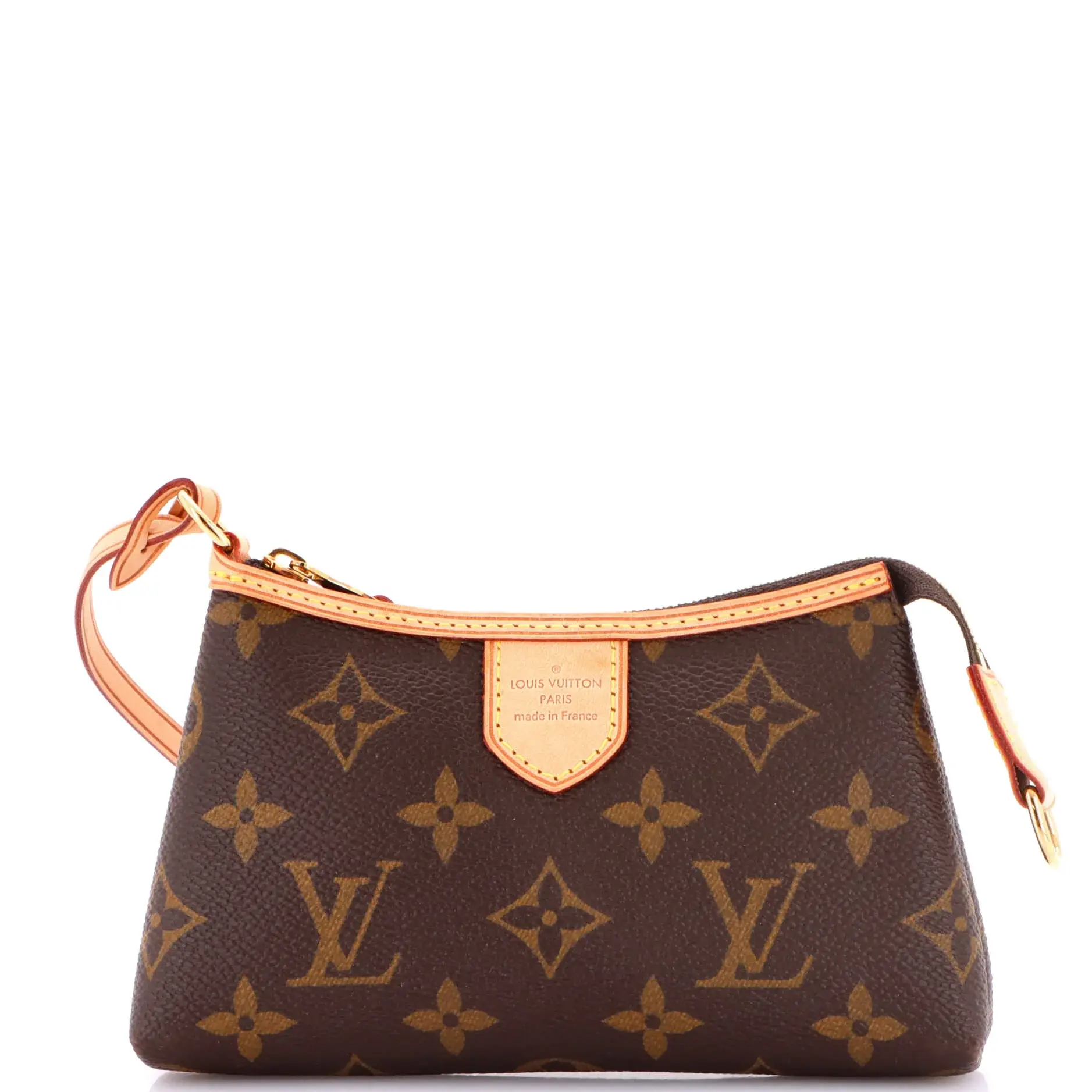 Pre-owned Louis Vuitton Canvas Coated Clutches & Wristlets Delightful Pochette Monogram Canvas Mini by Rebag