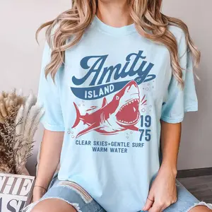 Jaws Pulp Attack Comic Shirt, Custom Gift For Movie 50th Anniversary, Funny Jaws Movie T-Shirt, Great White Shark Tee, Great White Shark