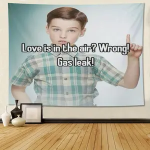 Funny Babe Cave Meme Gibby Man Cave Wall Flag |       Meme Tapestry for Bedroom, Youth Dormitory, Living Room, Wall Decoration,3x5 Ft