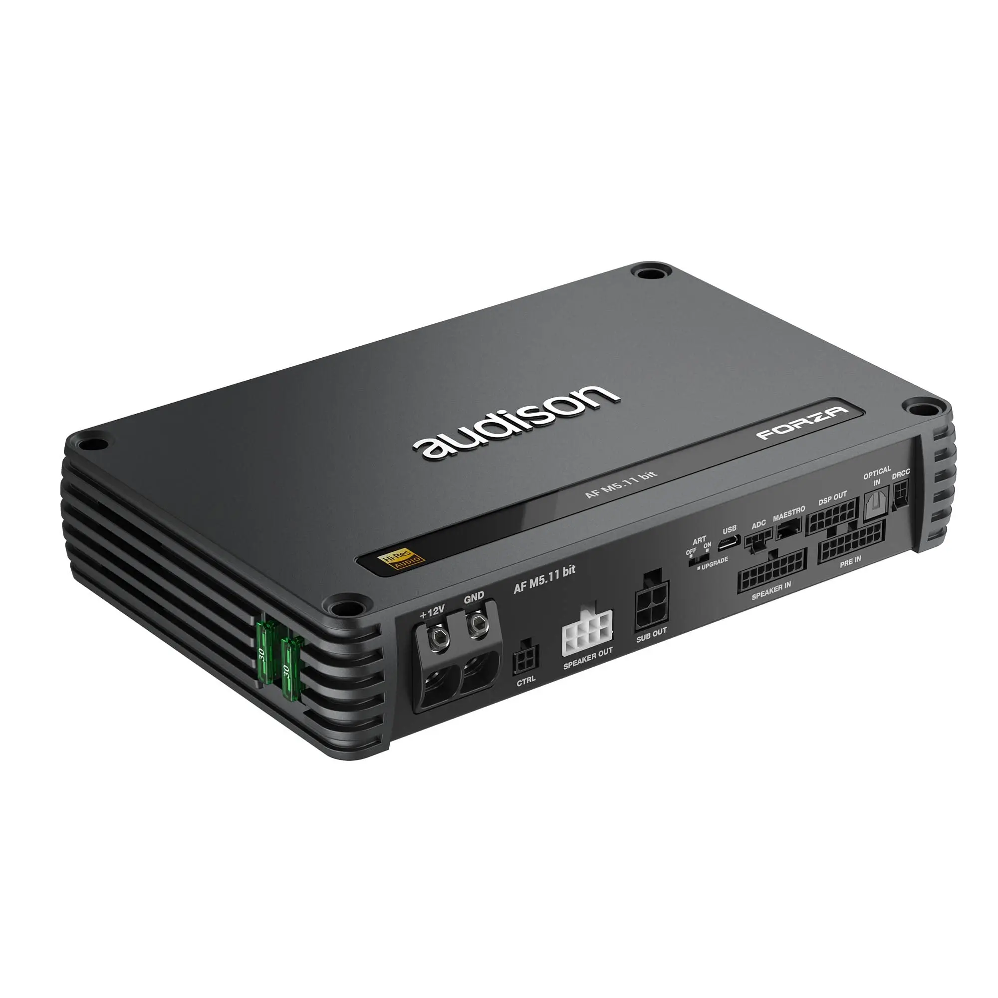 Audison Forza AF M5.11 bit 5-Channel DSP Amplifier, 100W x4 + 400W RMS @4Ω