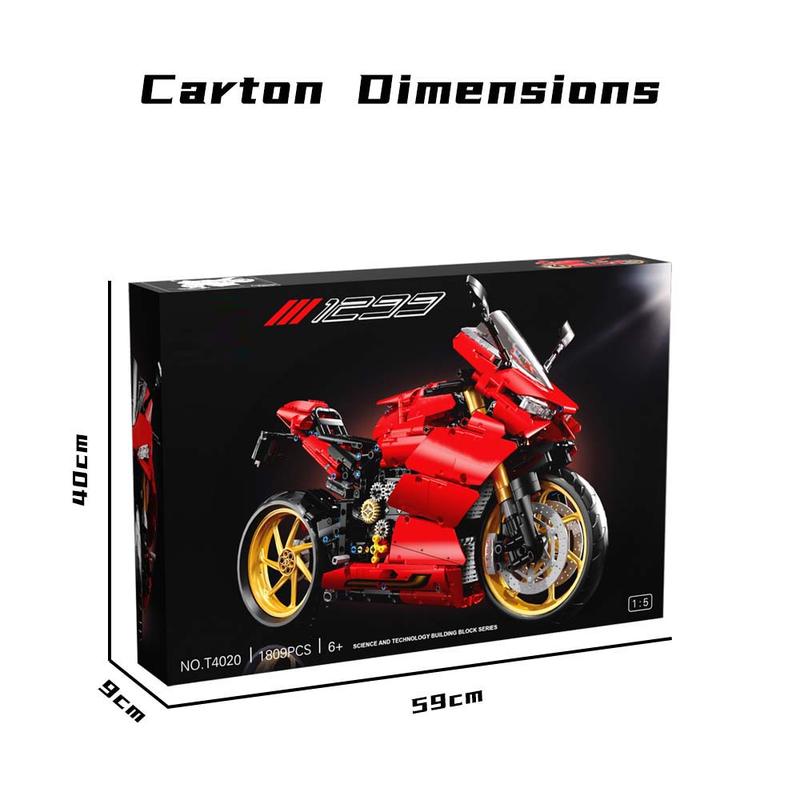 Static Version Super Cool Car Building Set 1:5  Sports Car Model 1809PCS Collectible Scale Model Technique Blocks for Adults Teens