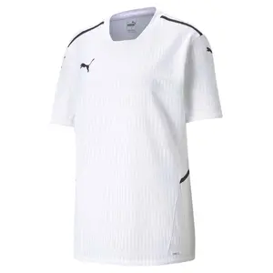 PUMA Mens Teamcup Crew Neck Short Sleeve Jersey Casual - White